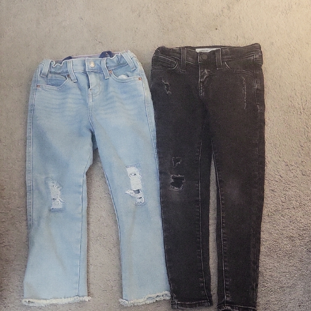 Levi's Girls Jeans in Light Blue and Black